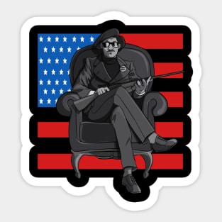 Black Panther Party USA Flag Sticker